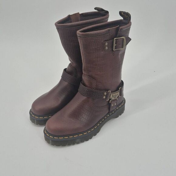 Dr. Martens Shoes - Dr Martens Anistone Hi Tall Pull On Biker Boots Women's Size 8